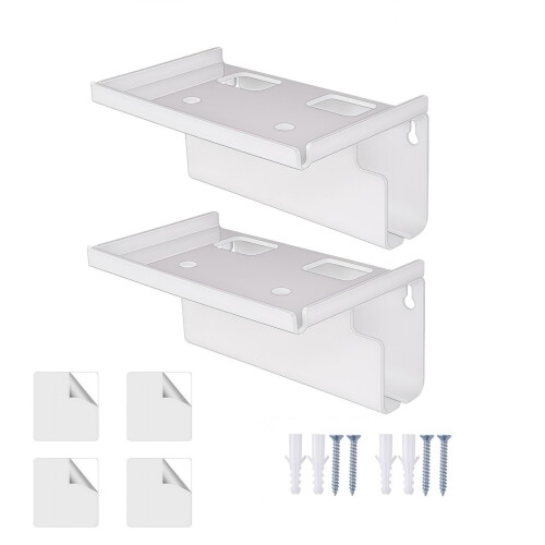 Wall Mounted Electric Toothbrush Stand Acrylic-2 pack
