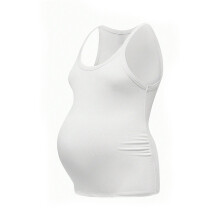 Easy Nursing Access Pregnancy Vest Lightweight Camisole-White S