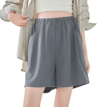 Maternity Fashion Shorts Wide Leg Comfort Pants-Dark Grey XL