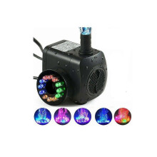 (UK Specifications) 15w 800l/h Fountain Pump, Pond Pump, Fountain Pump, Garden Pump, Fountain Pump With 12 Leds