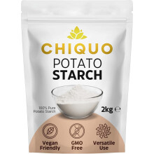 Chiquo Potato Starch 2kg Bulk Thickening Powder for Cooking Baking and Frying