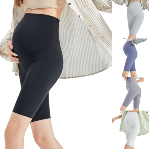 Maternity Capris Short Pants Seamless Design-Dark Grey L 2