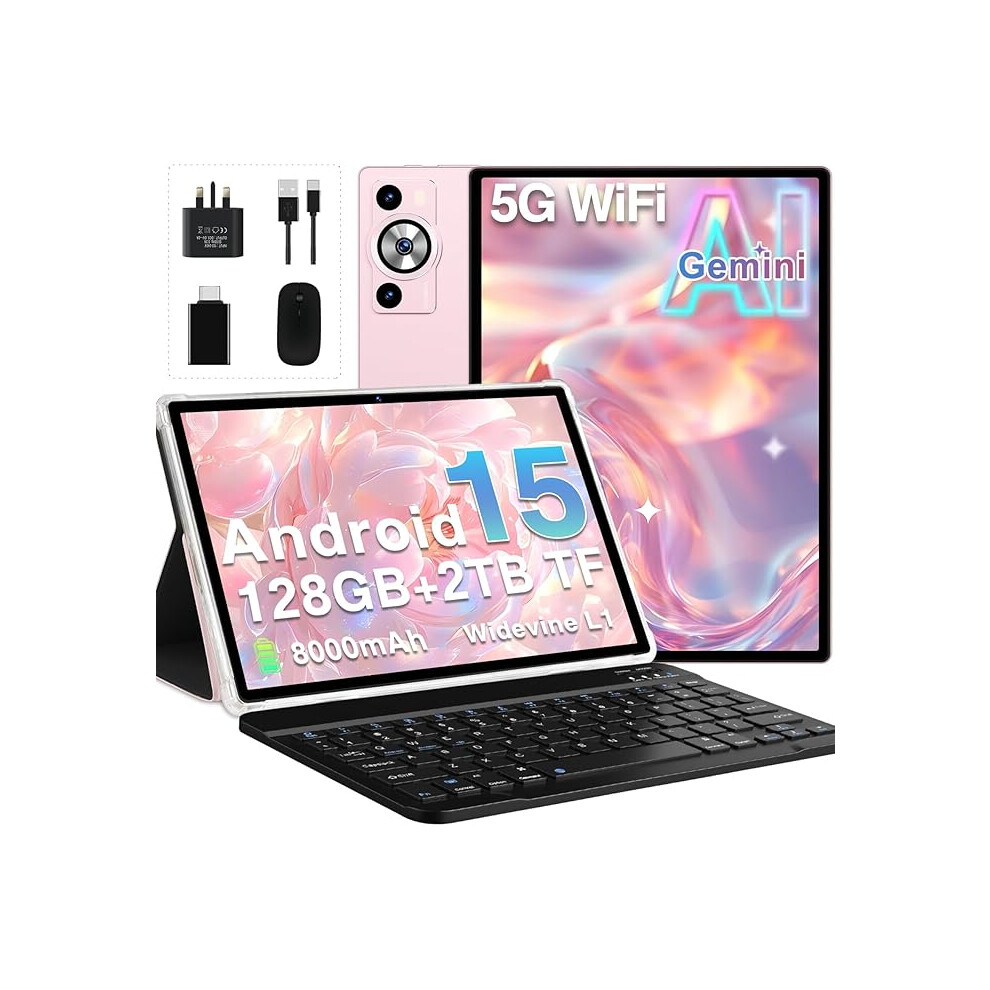 2026 Tablet 10 Inch Android 15 With Gemini Ai, 30Gb Ram+128Gb Rom(Tf 2Tb), Gms, 8000Mah, Face Id, Octa Core 001254367765
