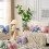 Plush Cushion Offering Soft Support and Decorative Styles-Blue 5