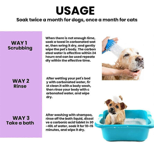 Pet Cleaner Effervescent Tablet Friendly Pet Odour Dog Shampoo Clean 2