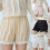 Comfortable Breathable Cotton Shorts Not Glance-apricot  110cm 2