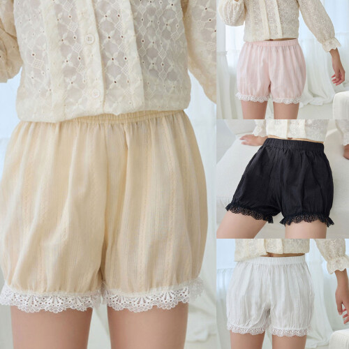 Comfortable Breathable Cotton Shorts Not Glance-apricot  110cm 1