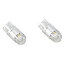 2pcs W5W T10 2 SMD 3030 LED Bulbs Super Bright White For Car Exterior Daytime Running Lights Bulb 12V License Plate Light Turn Light Signal Light