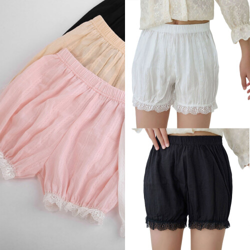 Comfortable Breathable Cotton Shorts Not Glance-apricot  110cm 2