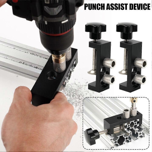 (Eggplant) Aluminum profile punching aid, punching connection, countersunk head 2