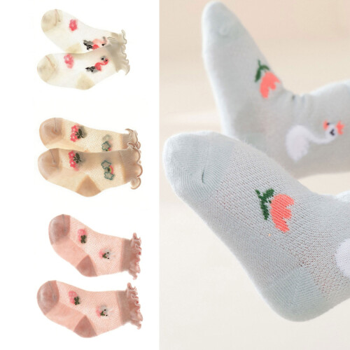 Thin Cotton Soft Breathable Socks for Comfort-Color random M 2