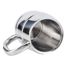Stainless Steel Beer Mug 550ml Beer Mug Double Layer Insulated Tea Cup Water Cup Drink Thickened - PR