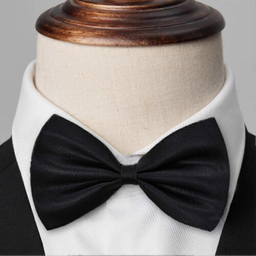 Bow Tie for Wedding Collar, Wedding Dress,red Black,single-layer Bow Tie 2