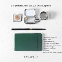 (A09) Mini Portable Paint Box Watercolor Paint Dispenser Set Travel Watercolour Paint Set 10/16 Grids Watercolor Palette Empty Box