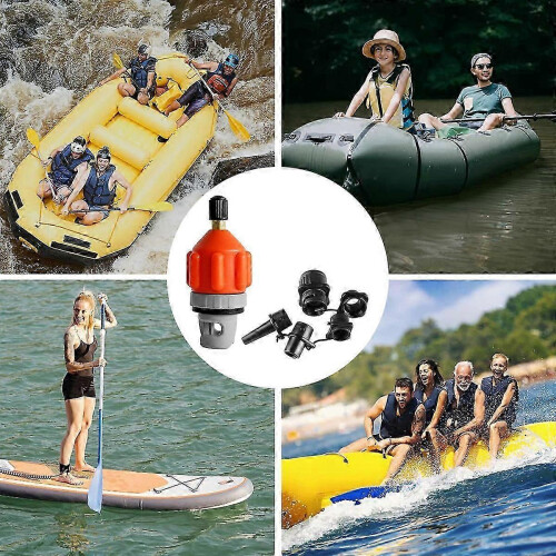 Inflatable Boat SUP Pump Adapter with Nozzle, Multi-Purpose SUP Pump Adapter Compressor Air Valve Converter 1