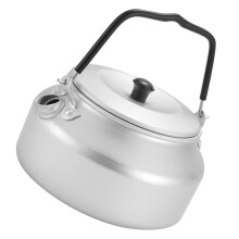 Camping Kettle Lightweight Aluminum Fast Boil Teapot with Ergonomic Metal Handle for Outdoor Hiking