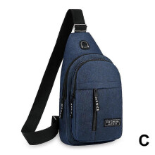 (Blue) Men's Large Crossbody Bag Backkpack Water-resistant Lightweight Travel Chest Bag