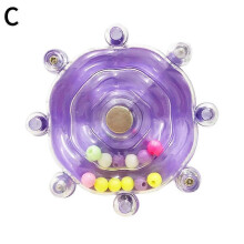 (B) Interactive Parrot Toy Bird Cage Toy for Parrots Rotating Treat Dispenser