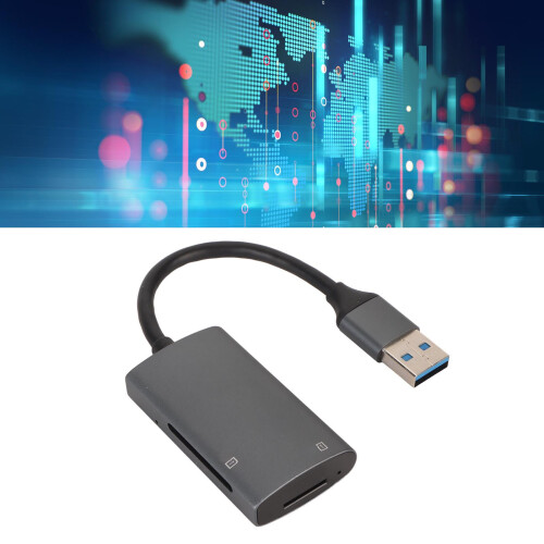 USB 3.0 Memory Card Reader Aluminum Alloy SD/TF 1