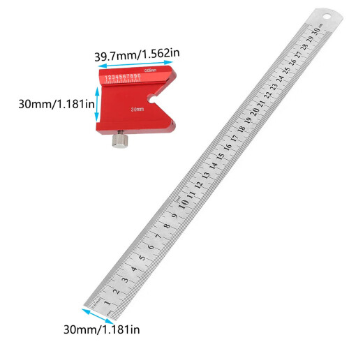 Center Scribe Aluminum Alloy Square 45/90 Finder 1