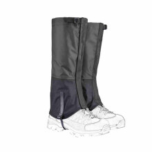 Waterproof Hiking Leg Gaiters for Snowshoeing, Lightweight Breathable Adjustable Snow Gaiters Black XLarge