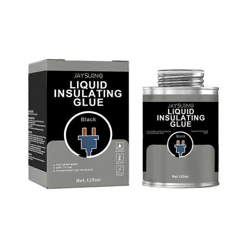 (black glue) Liquid Insulating Glue, Liquid Electrical Tape Waterproof, Insulating Electrical