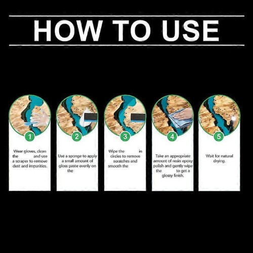 Epoxy Resin Polishing Kit - Epoxy Resin Polishing Compound Specially Formulated 1