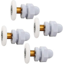 4 Pieces Shower Door Wheel 25mm Shower Door Rollers Shower Rollers Shower Door Roller Roller Caster Shower Door Runners - Ri