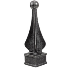 Decorative Metal Fence Finial Garden Fence Accessories Pointed Top Iron 1Pcs