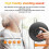 Portable CD Player 1000mAh φ14.2*2.9cm Black/White 2