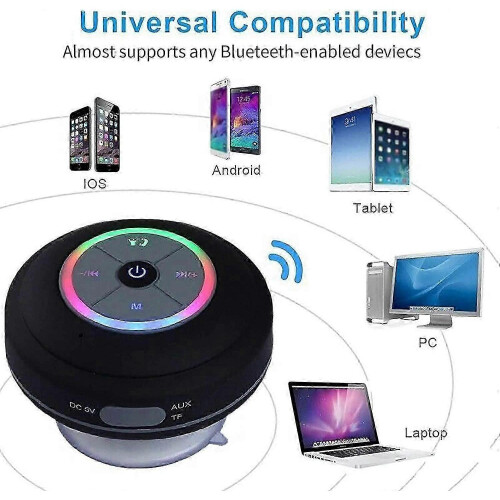 bluetooth shower speaker, IPX7 bluetooth shower radio 1