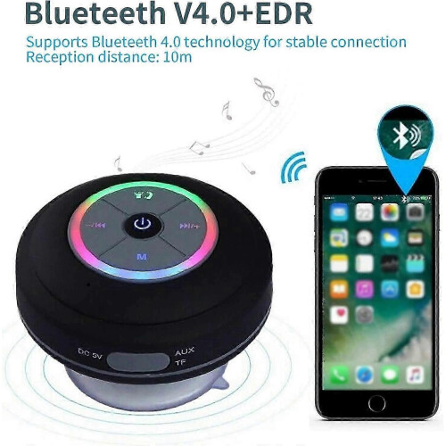 bluetooth shower speaker, IPX7 bluetooth shower radio 2