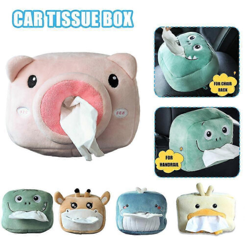 (A) Cute Cartoon Car Tissue Box Doll Creative Car Multifunctional Car Tissue Box 1