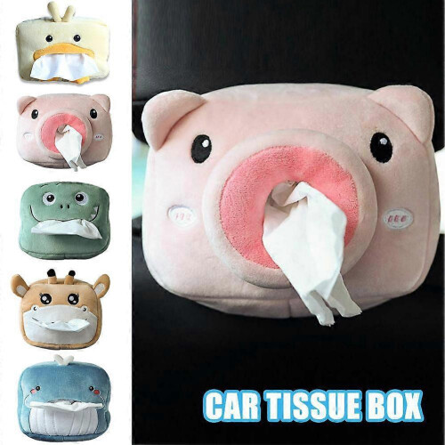 (A) Cute Cartoon Car Tissue Box Doll Creative Car Multifunctional Car Tissue Box 2