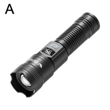 zoomable lampu suluh terang jarak jauh waterproof torch light rechargeable