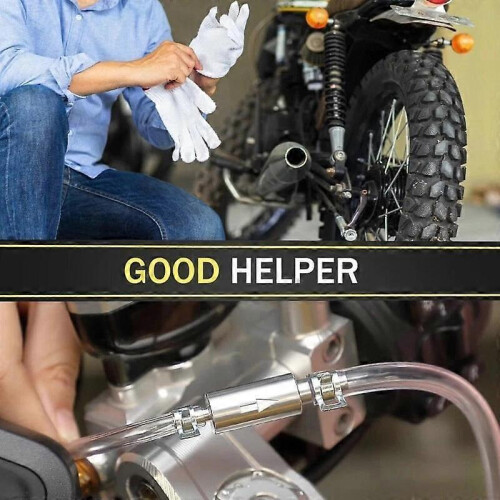 (Protective gloves,Red)Motorcycle fuel pipe hydraulic brake release device oil extraction pipe 2
