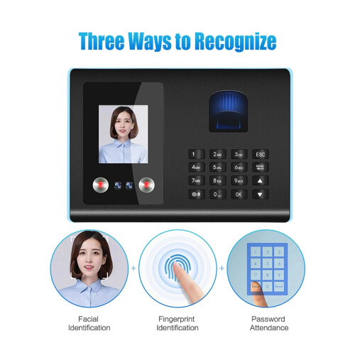 Biometric Attendance Machine with Fast Face Recognition and Triple Authentication for Employees 2