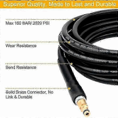 Karcher K2 K3 K4 K5 K6 K7 Compatible Pressure Washer Hose - 6 Meter Quick Release 1