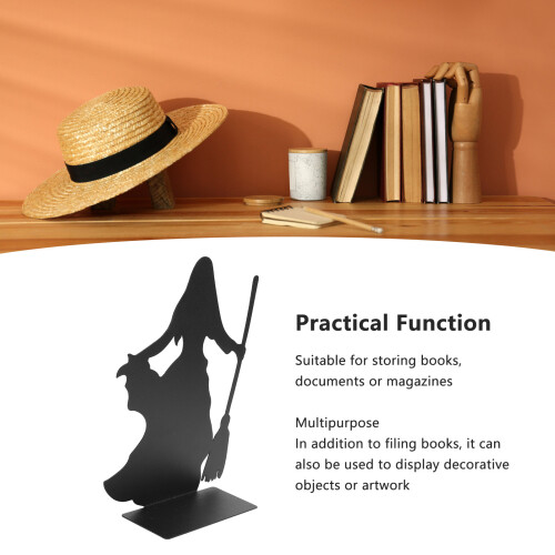 Type 1 Witch Design Stainless Iron Book Ends 2
