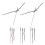 5 Sets DIY Clock Hands Wall Clock Hands Wood Clock Hands Repair Wooden Clock Hands for Replacement 2