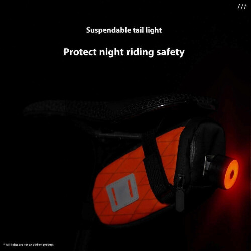ENLEE E2493 Waterproof Bicycle Saddle Bag for MTB, Road Bikes Quick Release Tool Pouch - Orange 2