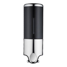 Wall Mounted Soap Dispenser, Hanging Manual Liquid Soap Dispenser for Kitchen, Hotel, Shampoo, Conditioner, Shower Gel, 500ml, Black, 24 12cm STOL