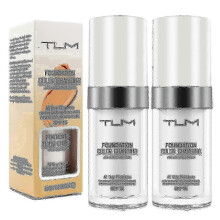 2pcs Tlm Color Changing Foundation, Flawless Colour Changing Foundation, Liquid Makeup Base Face Concealer for Aging Skin