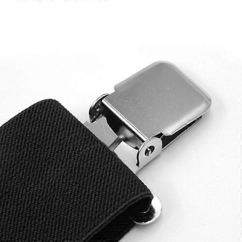Men 50mm Extra Wide Adjustable Elastic Mens Suspenders Braces 1