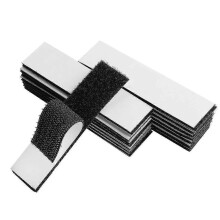 1 X 4" Hook And Loop Strips with Adhesive - Set Of 20, Strong Adhesive Backed Fixing Tape - DD