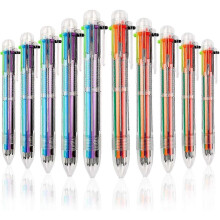 28 Pack Multicolor Ballpoint Pens 0.5mm 6-in-1, Fun Pens for Kids Party Favors, Back To School, Retractable Ballpoint