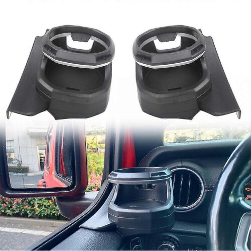 (White) Multi-Function Car Window ABS Cup Holder For 2018-2023 Jeep Wrangler JL 4 Door 1