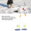 6-Set Ice Fishing Flag, Portable, 1.6lb, ABS+Nylon 2