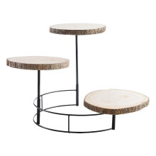 Wooden Cake Stand 3 Tier Serving Platter Dessert Stand Stand for