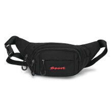 (Black) Outdoor Sports Belt Bag Bum Bag Sports Waist Bag
